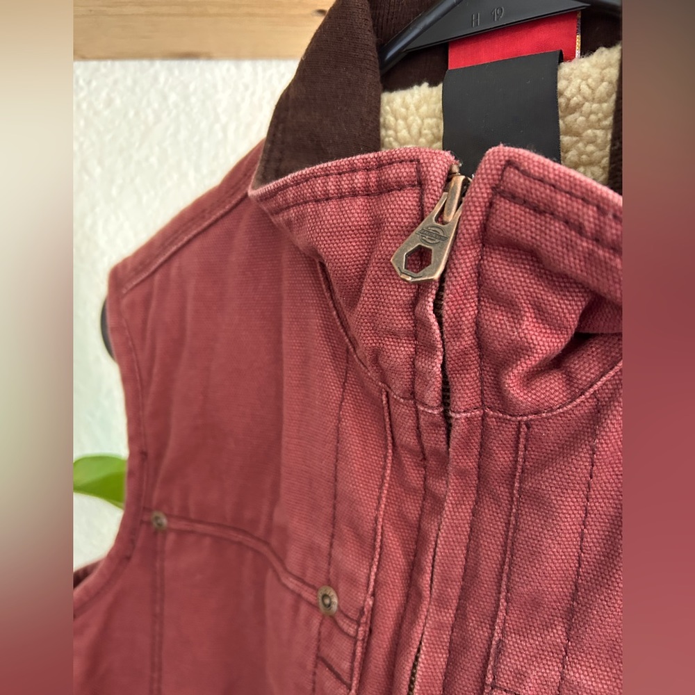 Sherpa lined vest